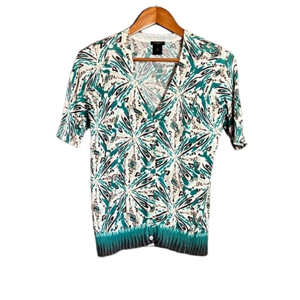 3 for $30! Ann Taylor patterned short sleeve cardigan